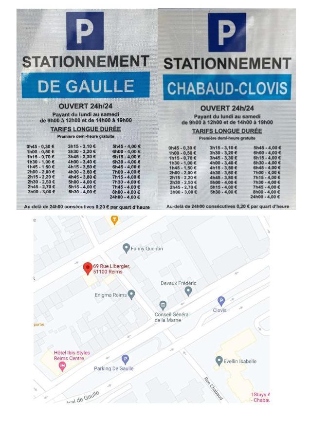 兰斯Le Coquet Logement Climatise Face A La Cathedrale - 3G公寓 外观 照片